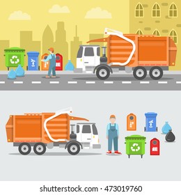 8,209 Bin truck vector Images, Stock Photos & Vectors | Shutterstock