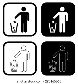 Garbage Recycling Sign