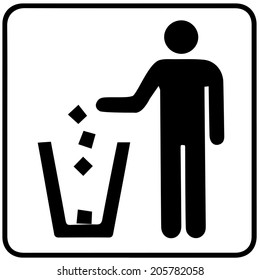 Garbage Recycling Symbol 