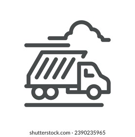 Garbage related icon outline and linear vector.