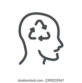 Garbage related icon outline and linear vector.
