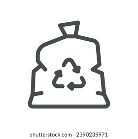 Garbage related icon outline and linear vector.