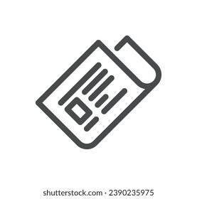 Garbage related icon outline and linear vector.