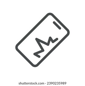 Esquema de icono relacionado con la basura y vector lineal.