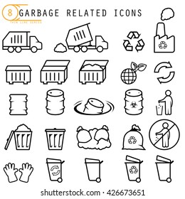 Garbage related icons