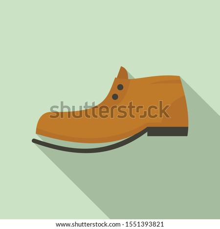 Garbage shoe icon. Flat illustration of garbage shoe vector icon for web design