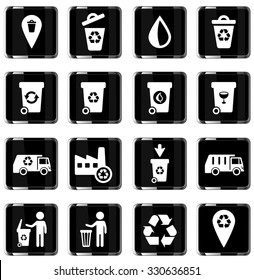 Garbage simply symbol for web icons