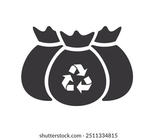 Garbage sorting bag. recycle bag