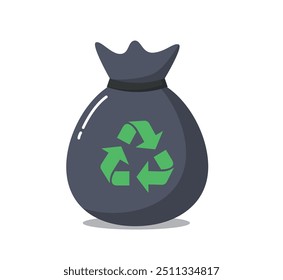 Bolsa de clasificación de basura. bolsa de reciclaje