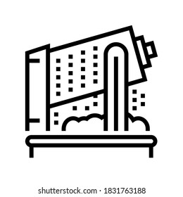 garbage sorting equipment line icon vector. garbage sorting equipment sign. isolated contour symbol black illustration