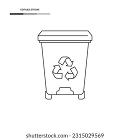 Garbage Storage Icon Vector Design.