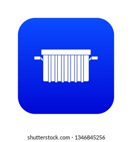 Garbage tank icon digital blue for any design isolated on white vector illustration