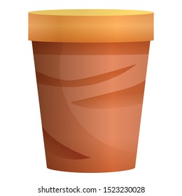 Garbage tea cup icon. Cartoon of garbage tea cup vector icon for web design isolated on white background