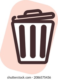 Garbage transfers, illustration, vector, on a white background.