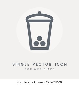 Garbage, trash bin, dustbin, Clean, container and delete vector icon. Use for web site or app. Single vector pictograph object.