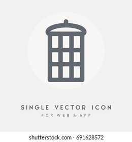 Garbage, trash bin, dustbin, Clean, container and delete vector icon. Use for web site or app. Single vector pictograph object.