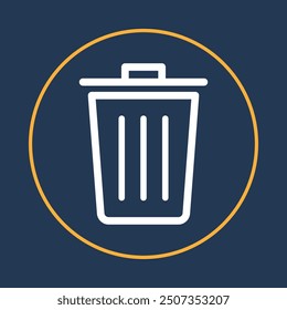 Garbage trendy icon valid abstract vector illustration colorful artwork beautiful design.eps