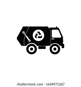 garbage truck eco icon vector svg