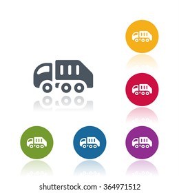 Garbage truck icon