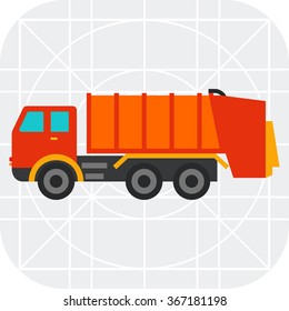 Garbage truck icon