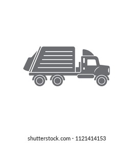 Garbage truck icon. Simple element illustration. Garbage truck symbol design from Transport collection set. Can be used for web and mobile on white background