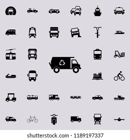 garbage truck icon. transport icons universal set for web and mobile