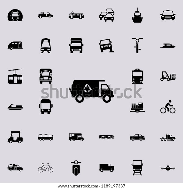 garbage truck icon. transport icons universal set\
for web and mobile