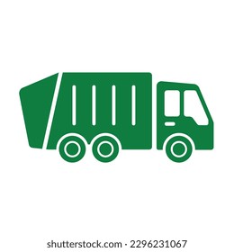 Garbage truck Icon Vector Isolated
