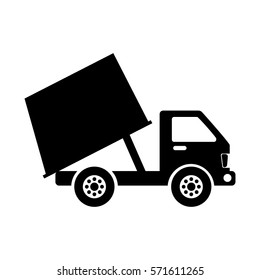 garbage truck isolated icon vector illustration design