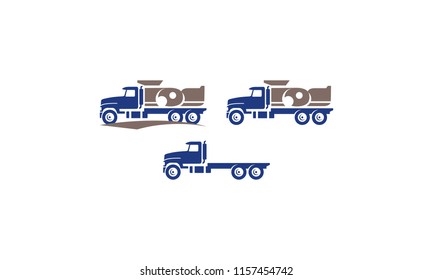 Garbage Truck Logo Vector icon