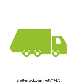 Garbage Truck Silhouette Vector Illustration Isolated Stock Vector ...