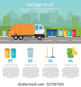 El concepto de reciclaje de los contenedores de basura clasifica la basura Ecología de fondo