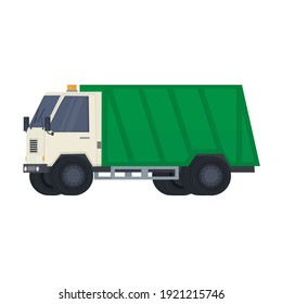 Garbage Truck. Special Transport, Vector Illustration