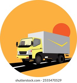 garbage truck. transport car. mining car. Suitable for transportation wall decoration stickers