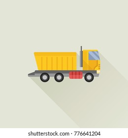 garbage truck vector icon