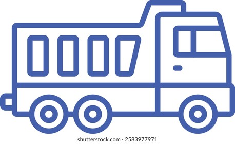 Garbage Truck vector icon. Can be used for printing, mobile and web applications.