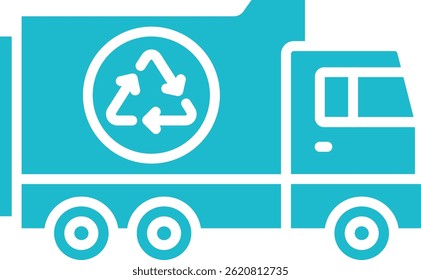 Ícone de vetor do Garbage Truck. Pode ser usado para impressão, aplicativos móveis e da Web.
