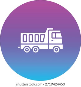 Icono de Vector de camión de basura. Se puede utilizar para aplicaciones de impresión, móviles y de Web.
