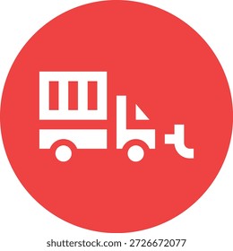 Garbage truck Vector Icon Design Illustration