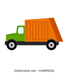 Garbage Truck. Vector Illustration. EPS 10. Clean City.