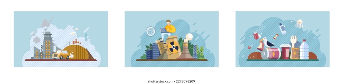 Garbage unsorted trash. Rubbish and trash bags lying around dump. Earth day. Electric waste. Scene pile of waste that smells ugly and started decompose. Waste pollution. Toxic waste. Organic garbage