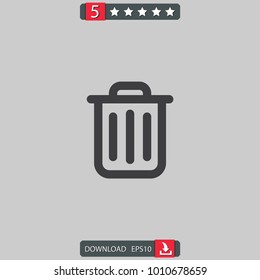 garbage vector icon