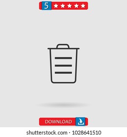 garbage vector icon