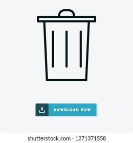Garbage vector icon