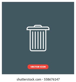 garbage vector icon