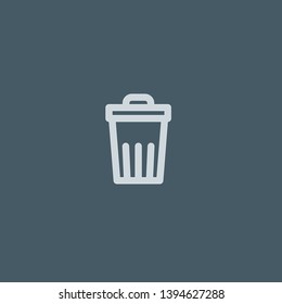 Garbage vector icon. Garbage concept stroke symbol design. Thin graphic elements vector illustration, outline pattern for your web site design, logo, UI. EPS 10.