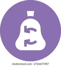 Ilustración de diseño de icono de Vector de basura