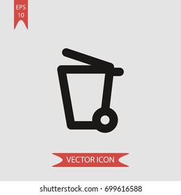 Garbage vector icon illustration symbol
