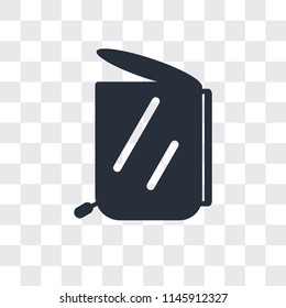 Garbage vector icon isolated on transparent background, Garbage logo concept