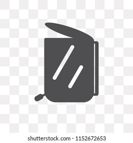 Garbage vector icon isolated on transparent background, Garbage logo concept